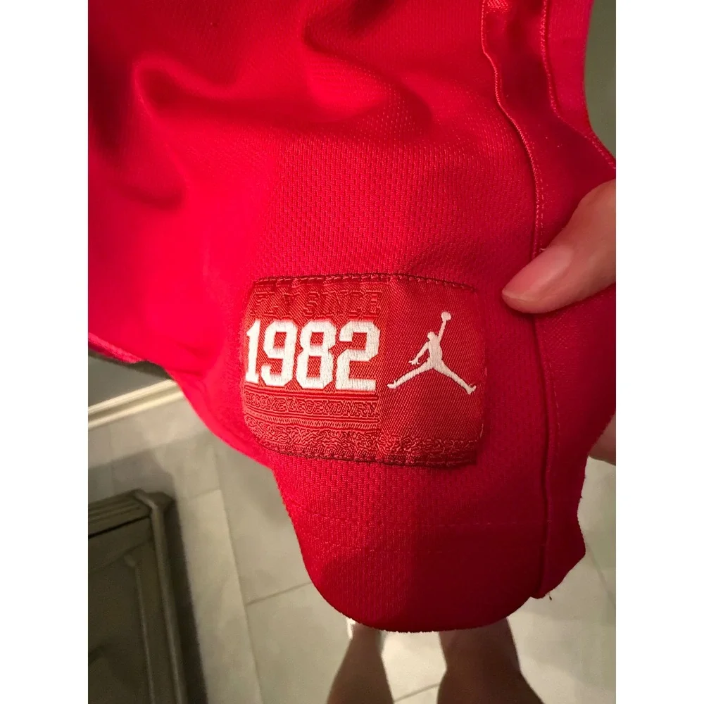Jordan Kids Red Air 23 Jordan Basketball Jersey Sleeveless Top Size L 12-13Y